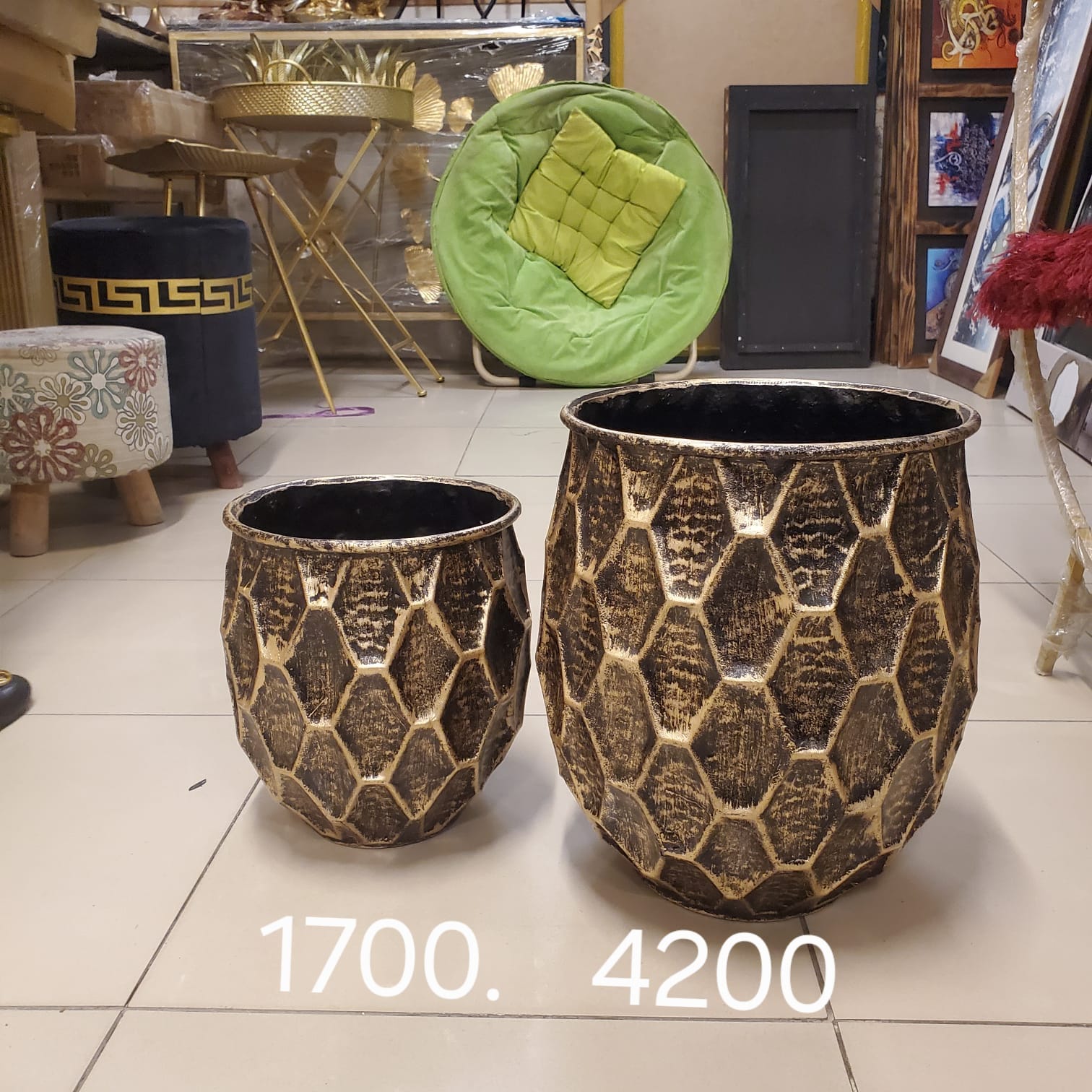 Glam-Rustic Planter