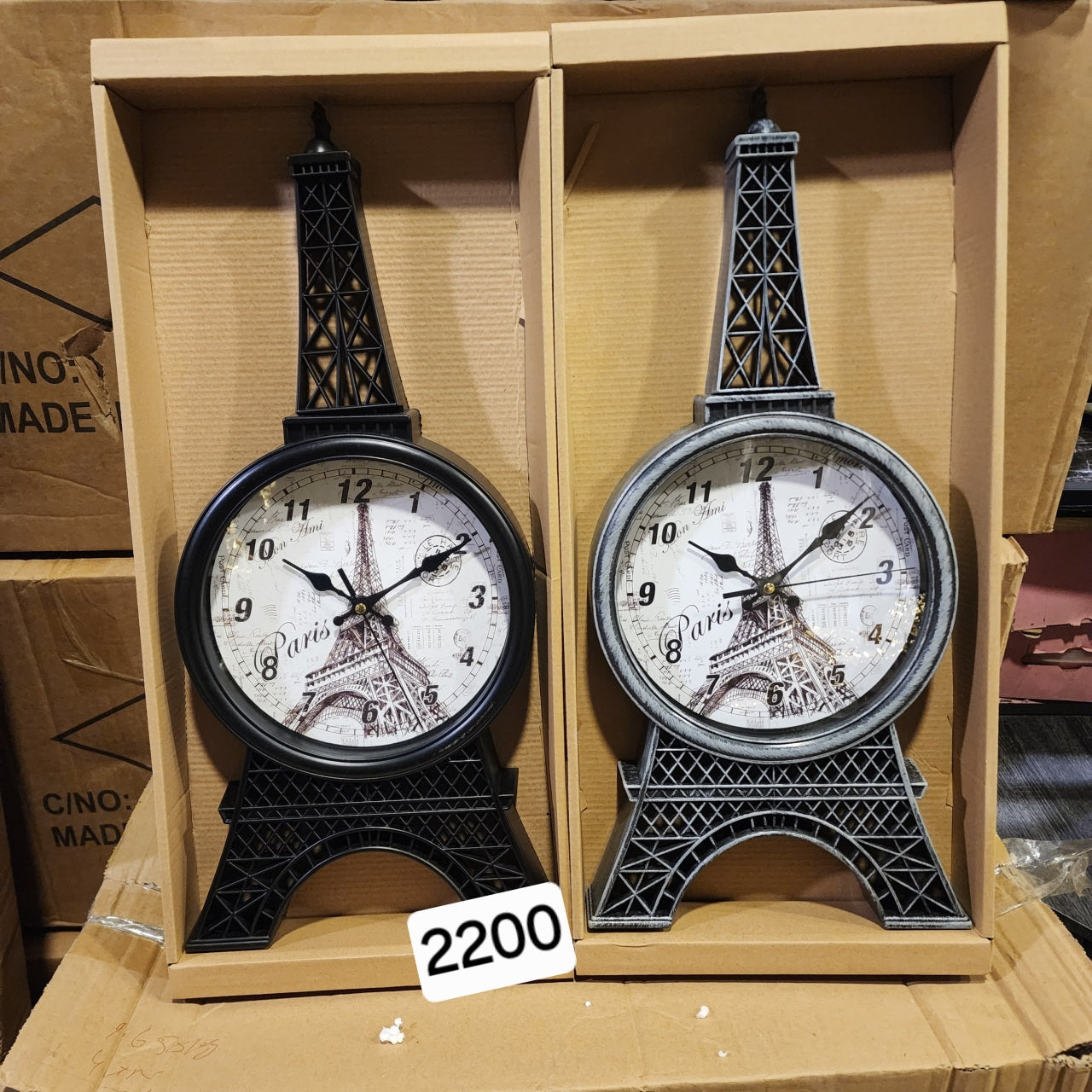 Eiffel Tower Table Clocks
