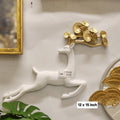 Golden Horn Deer Wall Art