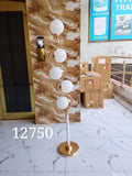 Wavy Gold Pole Lamp