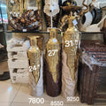 Hammered Gold Two-Tone Floor Vase