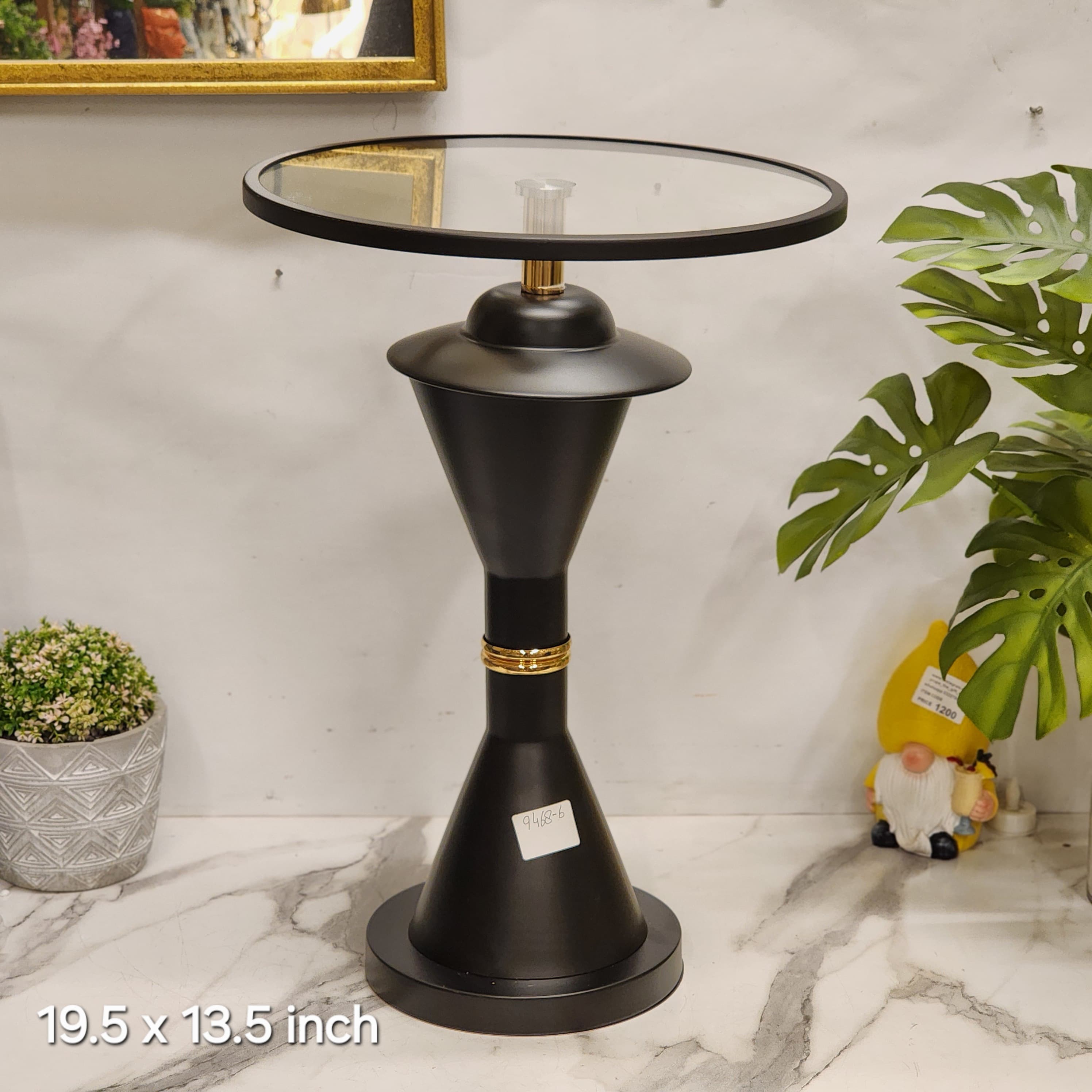 pedestal side table