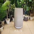 tall ribbed tapered cylinder planter