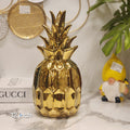 ceramic gold pineapple decor piece