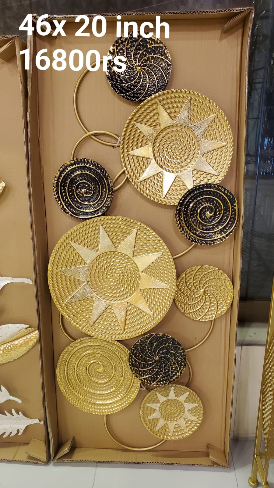 Modern Geometric Sunburst Metal Wall Art