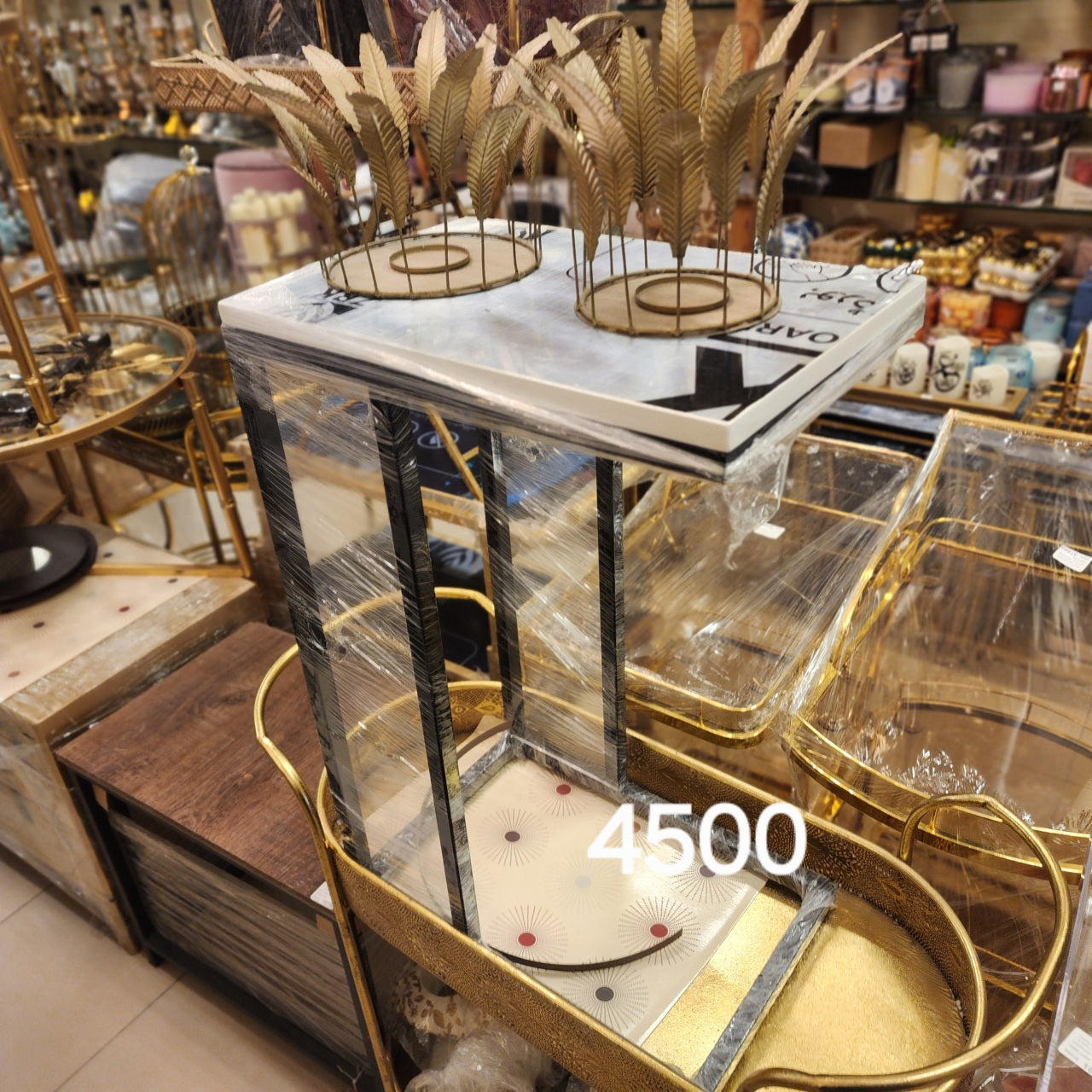 two-tiered accent table