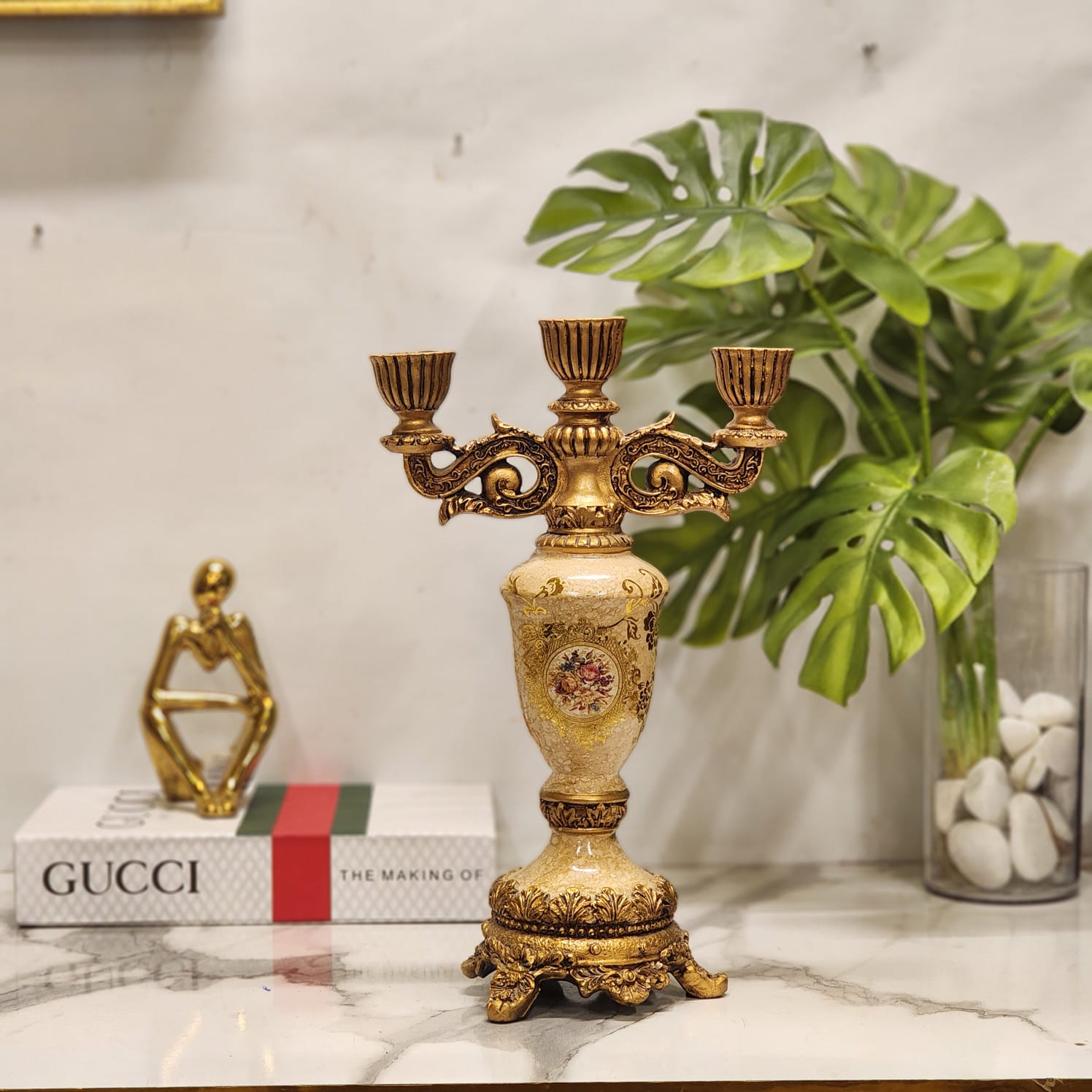 Vintage-Style 3-Arm Candelabra