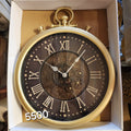 Steampunk-style Moving Gear Wall Clock