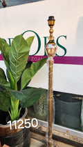 Crystal and Gold-Finish Floor Lamp