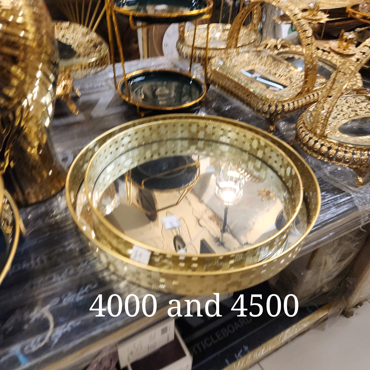 Gold Vanity Trays