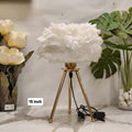 Feather Tripod Table Lamp