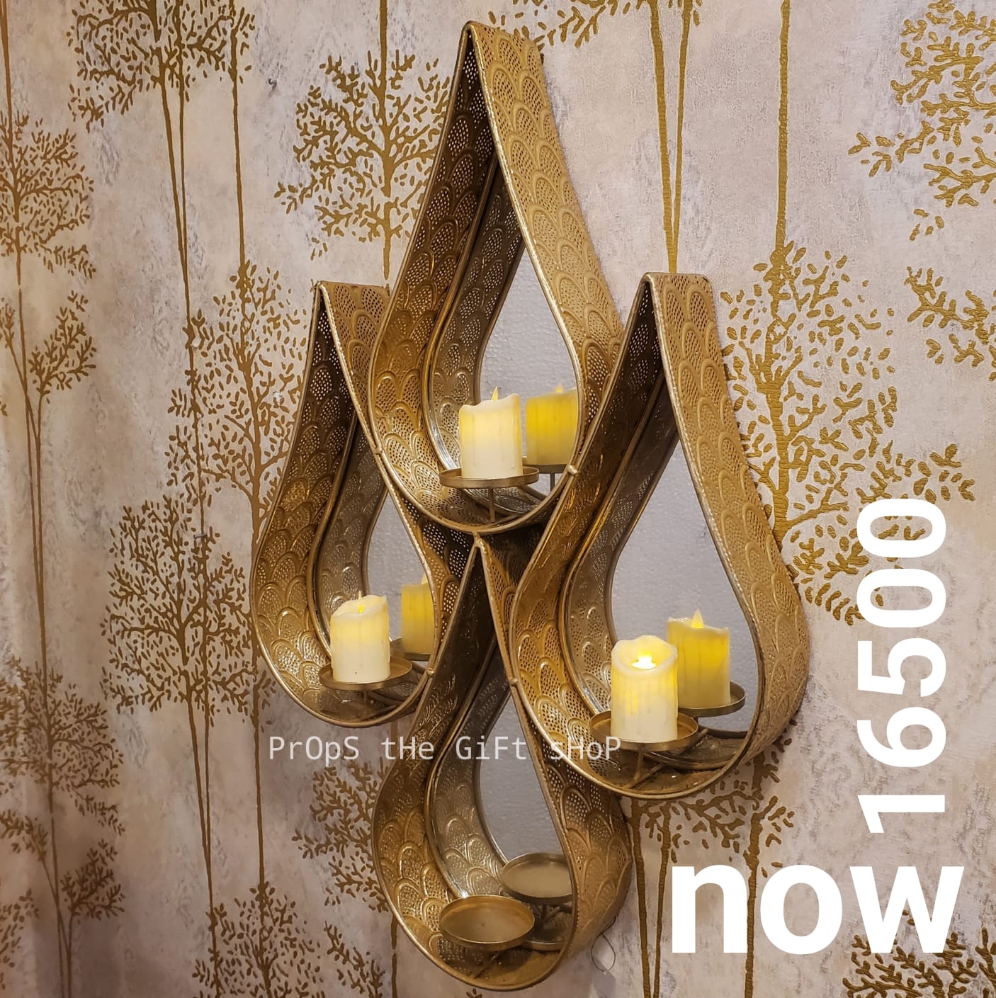 wall-mounted candle sconce