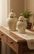Filigree or Pierced Ceramic Jars