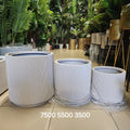 Ribbed Cylindrical Planters