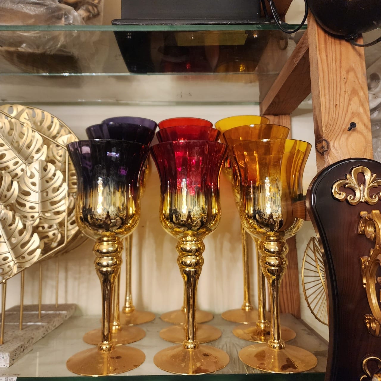 pedestal candle holders set of 3