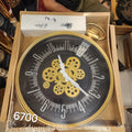 Pocket Watch Style Wall Clock with Moving Gears