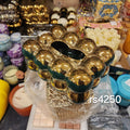 Golden Bubble Tissue Box Holder