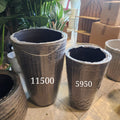 Fiberclay black planter