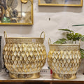 decorative metal planters