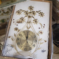 Floral Metal Wall Clock