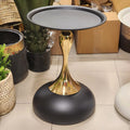 Black & Golden Tulip Side Table