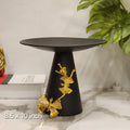Ginkgo Leaf Matte Black Cake Stand