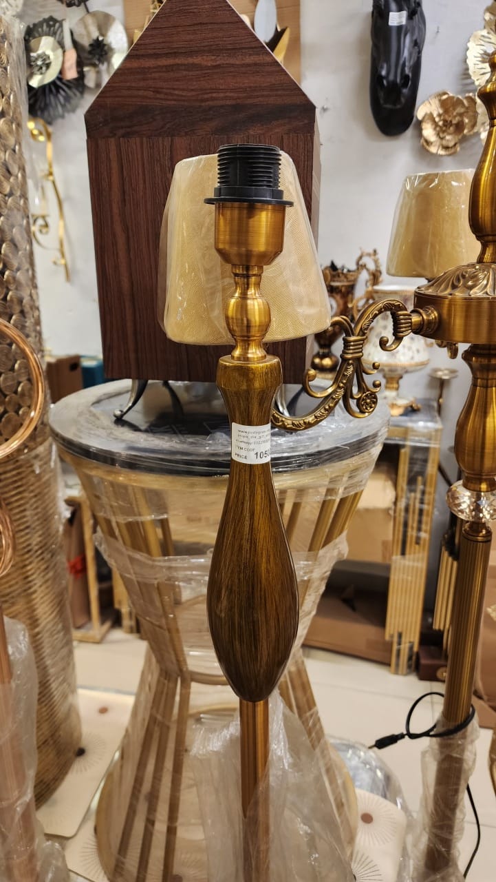 Traditional Antique Brass Candelabra Floor Lamp