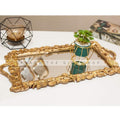 Vintage Gold Mirrored Vanity Tray