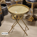 brass/metal butler tray table