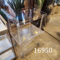 clear acrylic rolling trolley