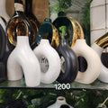 Donut Vase and U-Shaped / Abstract Bridge Vase