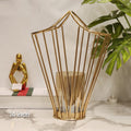 Nordic Geometric Gold Wire Candle Holder