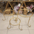 Gold Metal Tripod Plater Stands