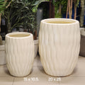 textured barrel/egg planters