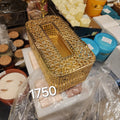 Luxury Gold Metal Filigree Tissue Box Cover