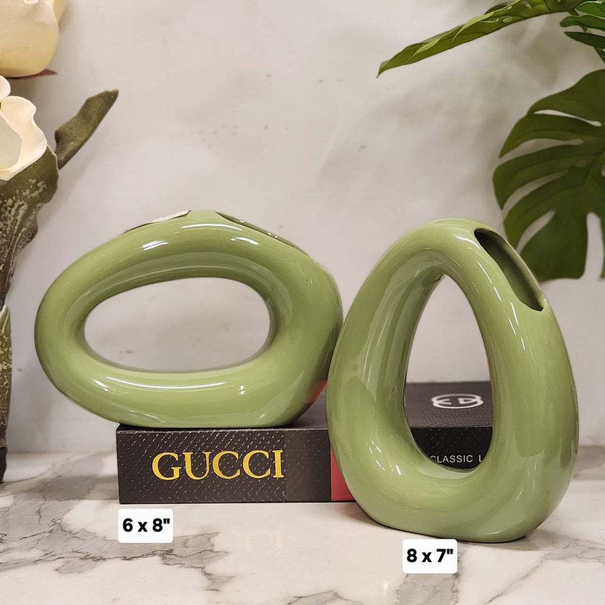 Nordic Abstract Donut Ceramic Vases