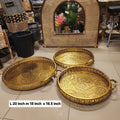 Decorative Brass/Gold Metal Serving Trays