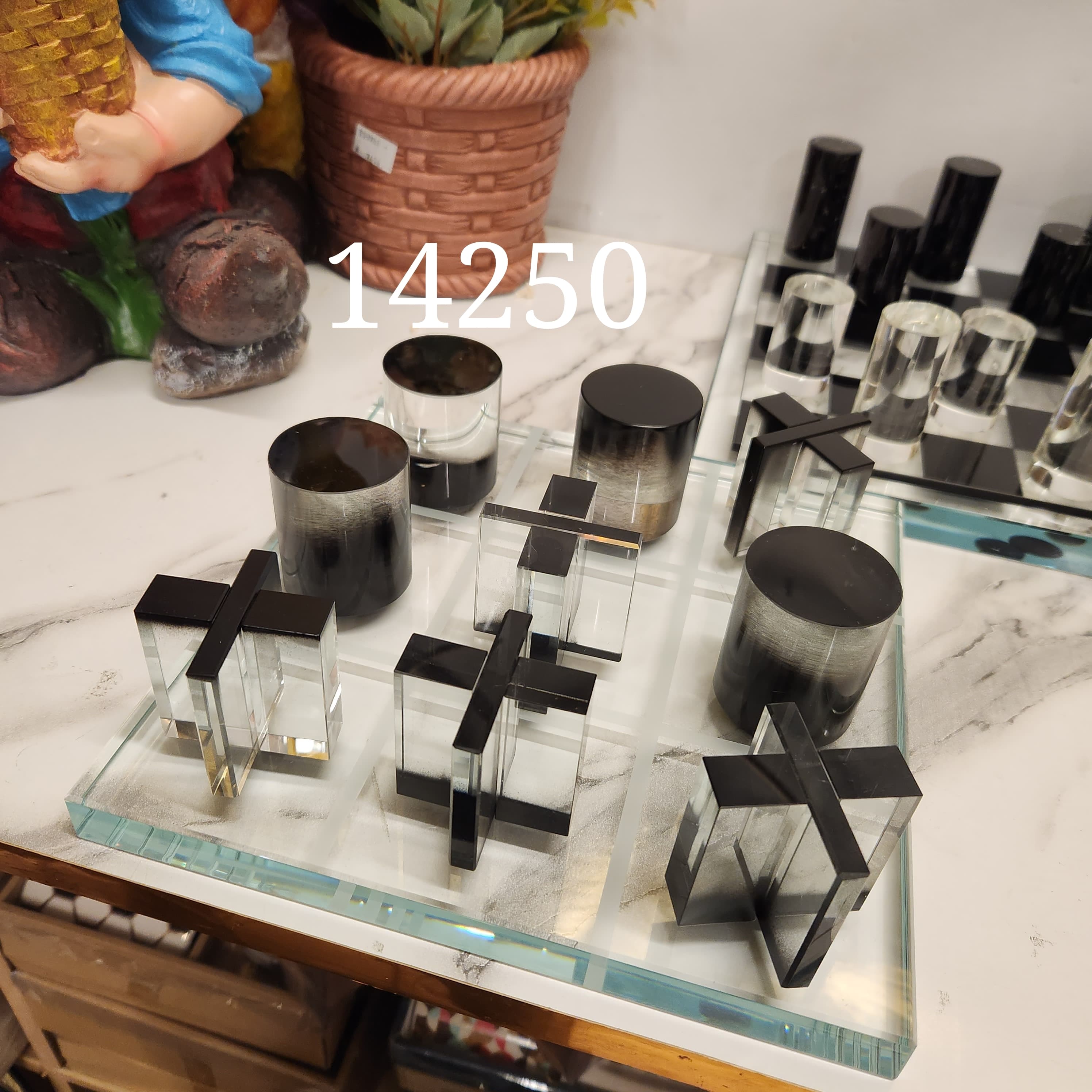 Crystal Tic-Tac-Toe Set