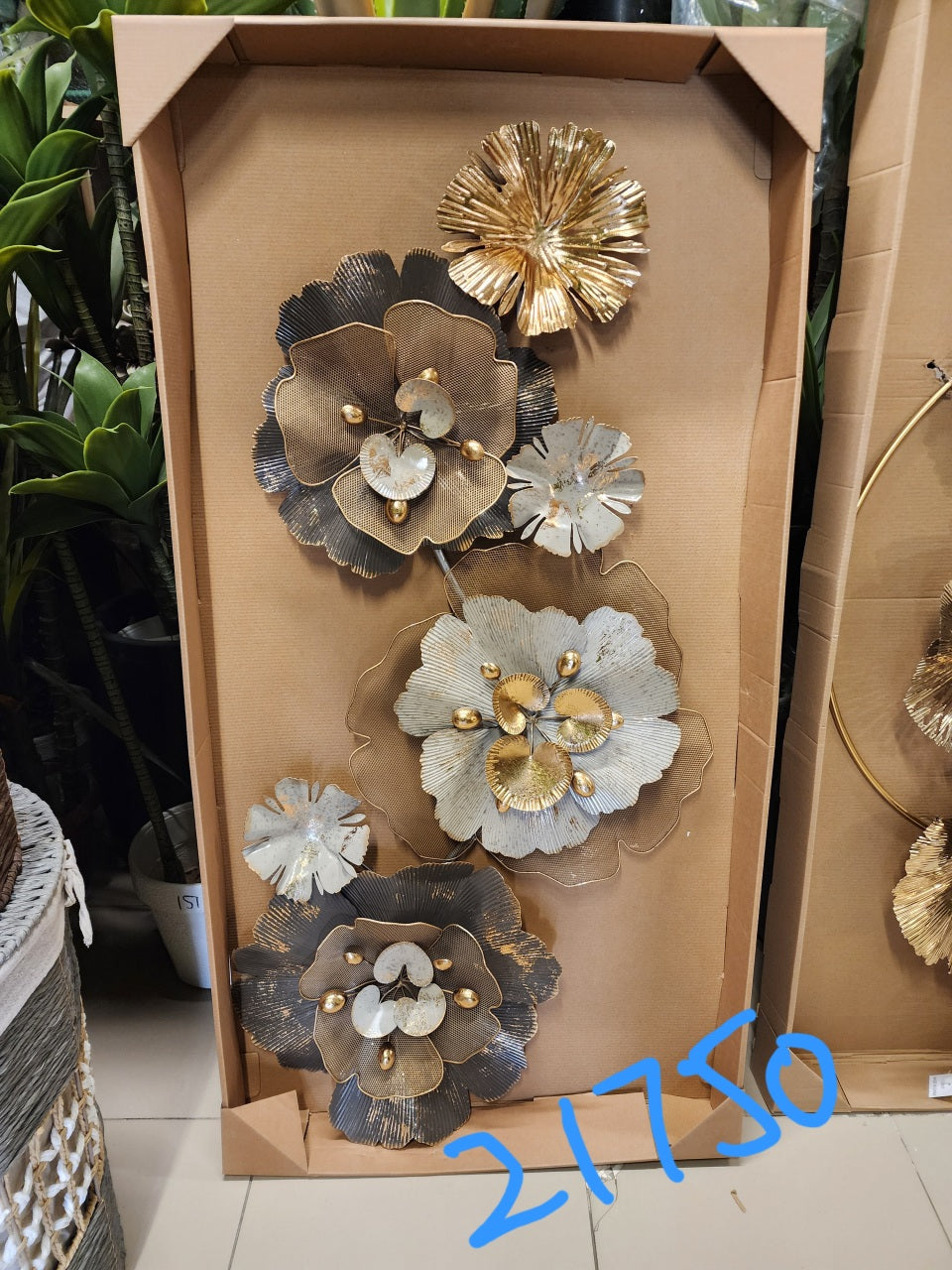 3D Metal Floral Wall Art