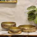 Handcrafted Hammered Metal Decorative Bowls
