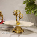Tropical Oasis Gold-Accented Platter