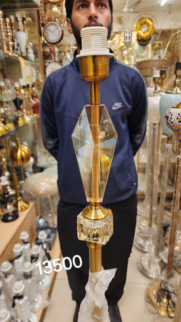 Crystal Column Table Lamp