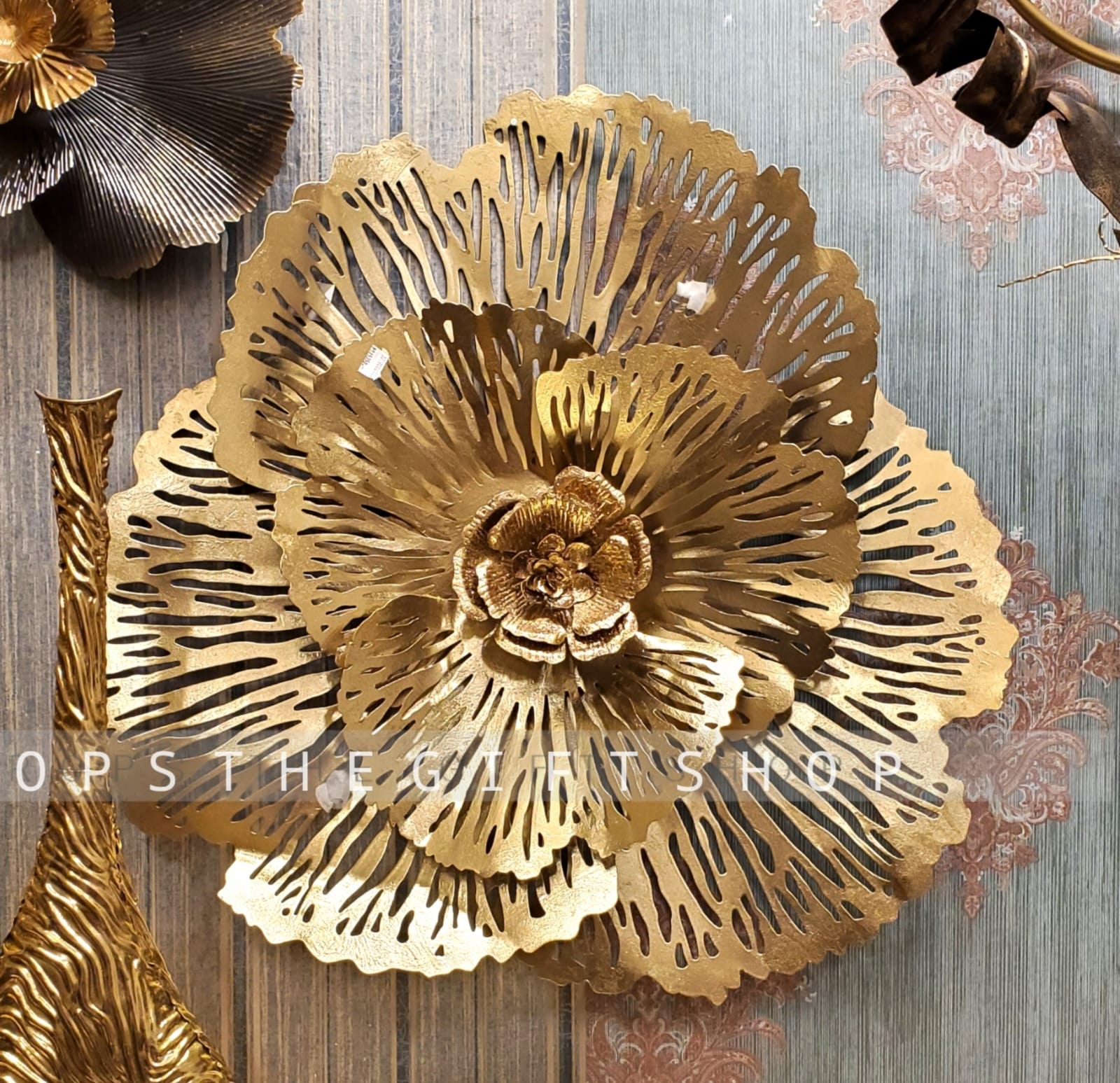 Metal Lotus Wall Art