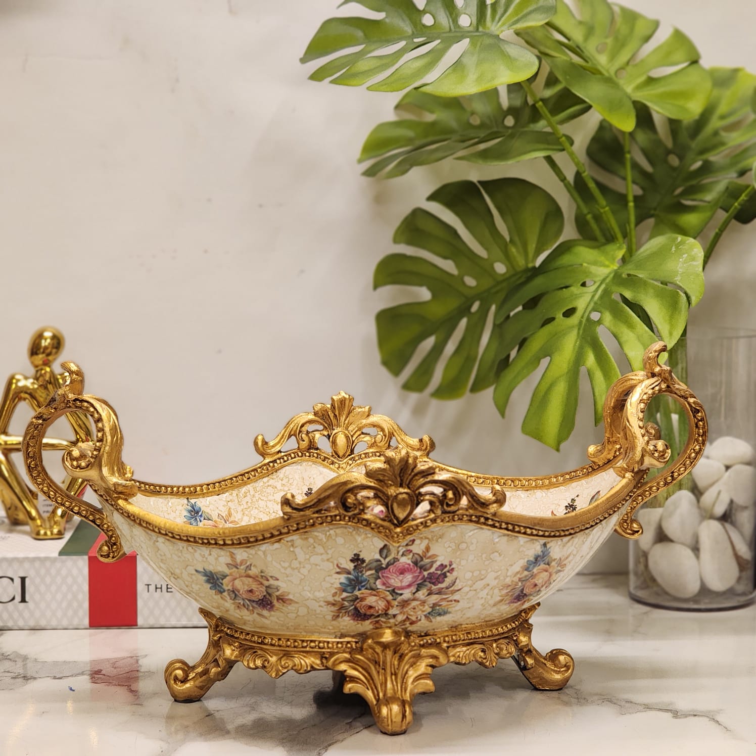 Ornate Baroque-Style Centerpiece Bowl