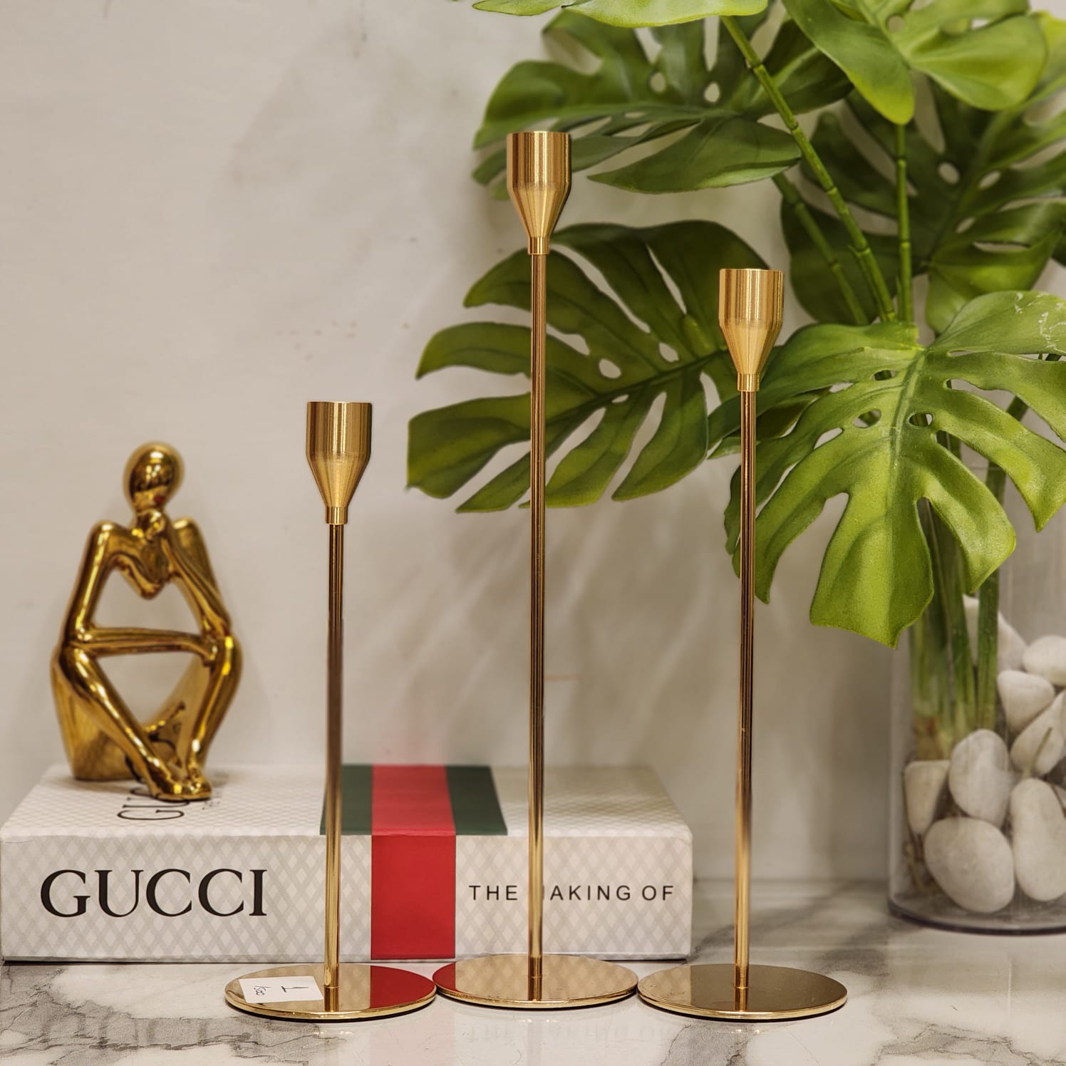 Gold Taper Candle Holders