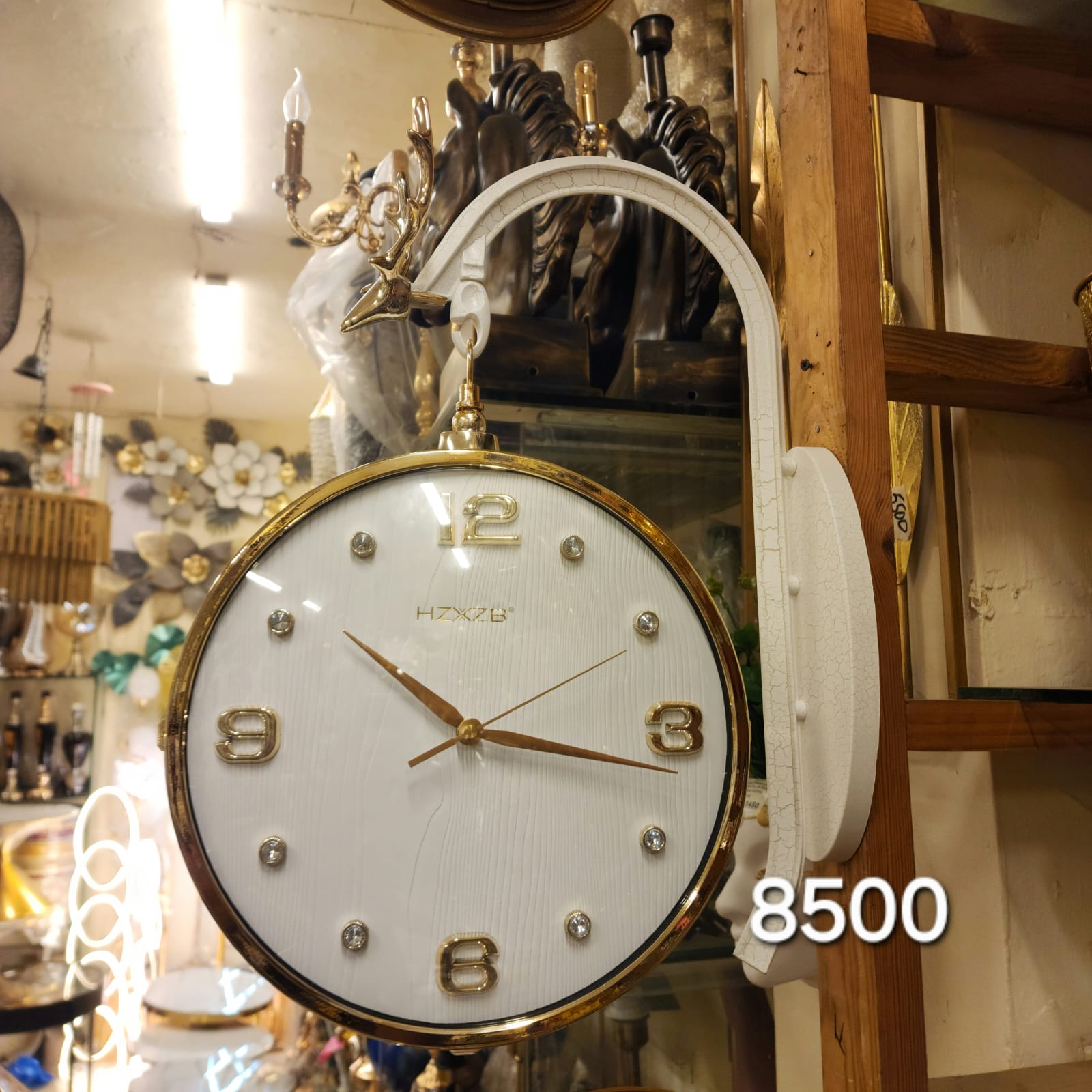 Double-Sided Hanging Wall Clock