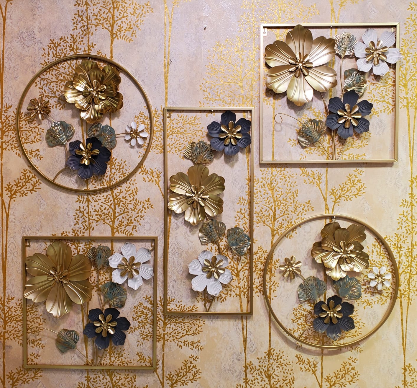 Metal Floral Wall Art