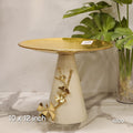 Big Gold Pedestal Serving Platter