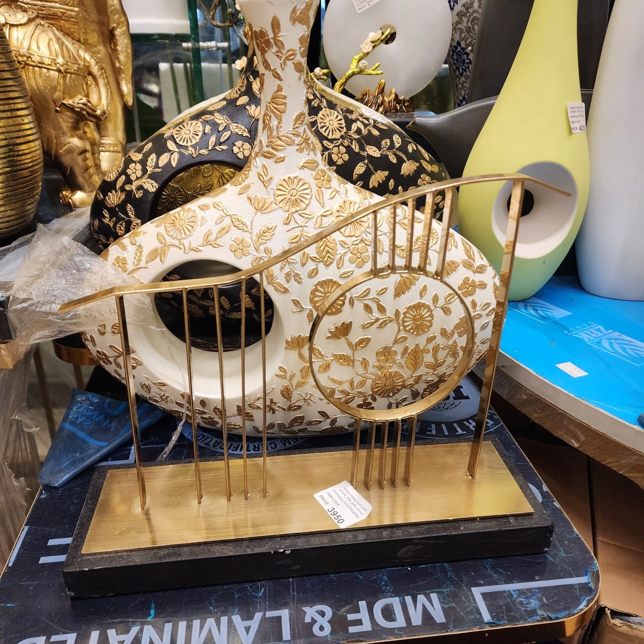 Modern Harp Sculpture