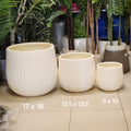 Ribbed Egg Planters